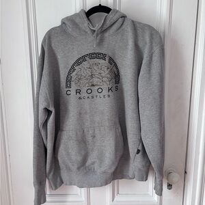 Men’s Crooks & Castles Legend Medusa Bandanna Pullover Hoodie THRASHED Size XXL